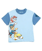 Paw Patrol Boys T-Shirt and Plaid Shorts Outfit Set
