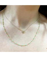 The Lovery Scribble Heart Necklace 14K Yellow Gold
