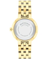 Movado Women's Museum Classic Swiss Quartz Light Yellow Pvd Watch, 29.5mm