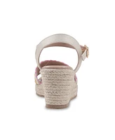 Sam Edelman Little and Big Girls Lucia Band Espadrille Wedge Sandals