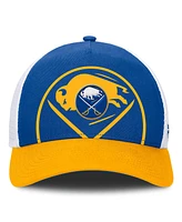 Fanatics Men's Royal/Gold Buffalo Sabres Authentic Pro A-Frame Rink Adjustable Hat