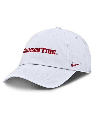 Nike Men's White Alabama Crimson Tide Core Club Mascot Wordmark Adjustable Hat