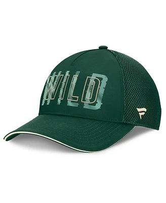 Fanatics Men's Green Minnesota Wild Fundamental Flex Hat