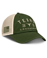 Fanatics Men's Olive Texas Longhorns Oht Military Appreciation Frontier Trucker Adjustable Hat