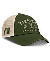 Fanatics Men's Olive Virginia Cavaliers Oht Military Appreciation Frontier Trucker Adjustable Hat