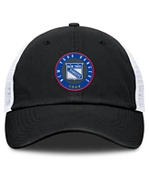 Fanatics Men's Black/Gray New York Rangers Averie Trucker Adjustable Hat