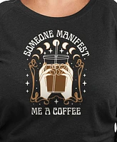 Hybrid Apparel Plus Manifest Coffee Graphic Pullover T-Shirt