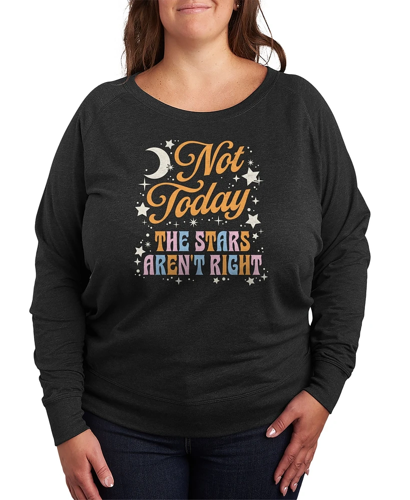 Hybrid Apparel Plus Not Today Graphic Pullover T-Shirt