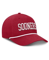 Fanatics Men's Crimson Oklahoma Sooners Foul Ball Rope Adjustable Hat