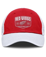 Fanatics Men's Red Detroit Red Wings Fundamental One-Time Trucker Adjustable Hat