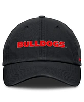 Nike Men's Black Georgia Bulldogs Core Club Mascot Wordmark Adjustable Hat