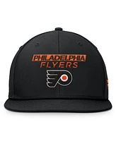 Fanatics Men's Black Philadelphia Flyers Authentic Pro Prime Snapback Hat