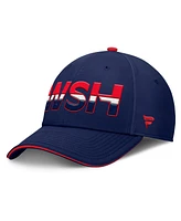 Fanatics Men's Navy/Red Washington Capitals Authentic Pro Rink Team Code Flex Hat