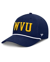 Fanatics Men's Navy West Virginia Mountaineers Foul Ball Rope Adjustable Hat