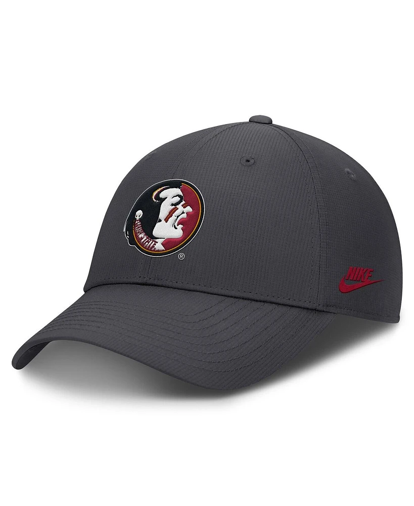 Nike Men's Charcoal Florida State Seminoles Core Rise Vault Performance Adjustable Hat