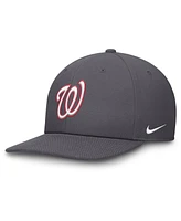 Nike Men's Gray Washington Nationals Pro Performance Snapback Hat