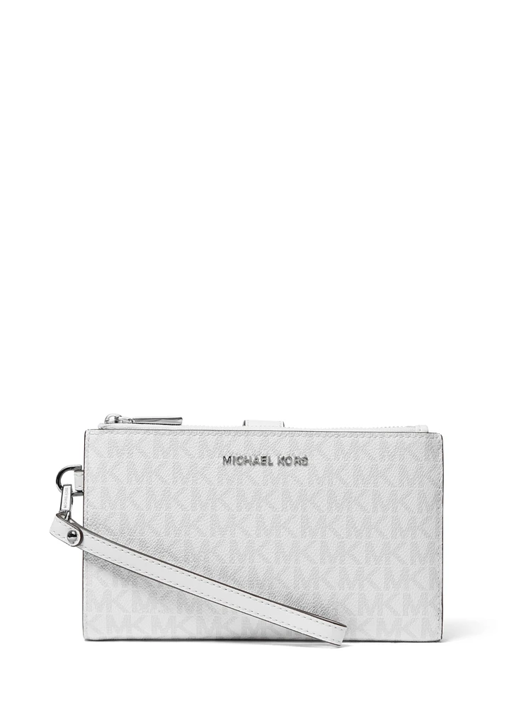 Michael Kors Logo Jet Set Double-Zip Wristlet