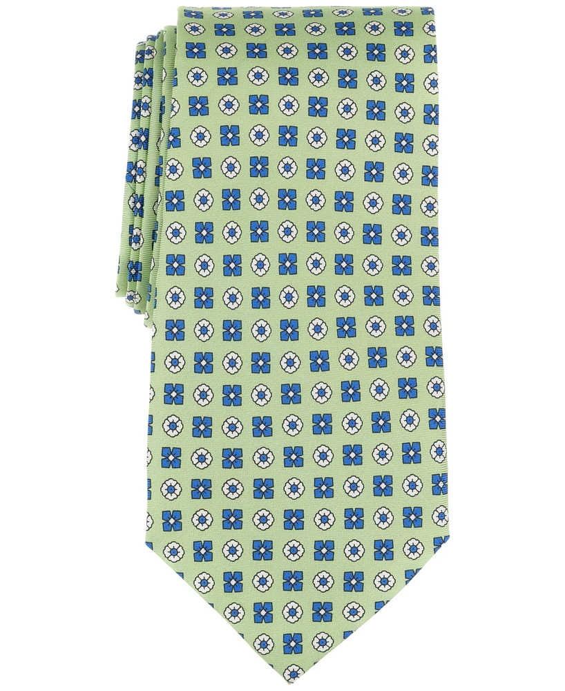 Men's Classic Double Neat Print Silk Tie