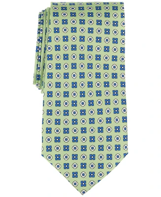 Men's Classic Double Neat Print Silk Tie