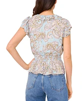Parker Women's The Margot Paisley-Print Ruffled Top