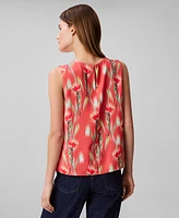 Calvin Klein Women's Sleeveless Floral-Print Top