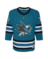 Outerstuff Big Boys and Girls Macklin Celebrini Teal San Jose Sharks Alternate Replica Player Jersey