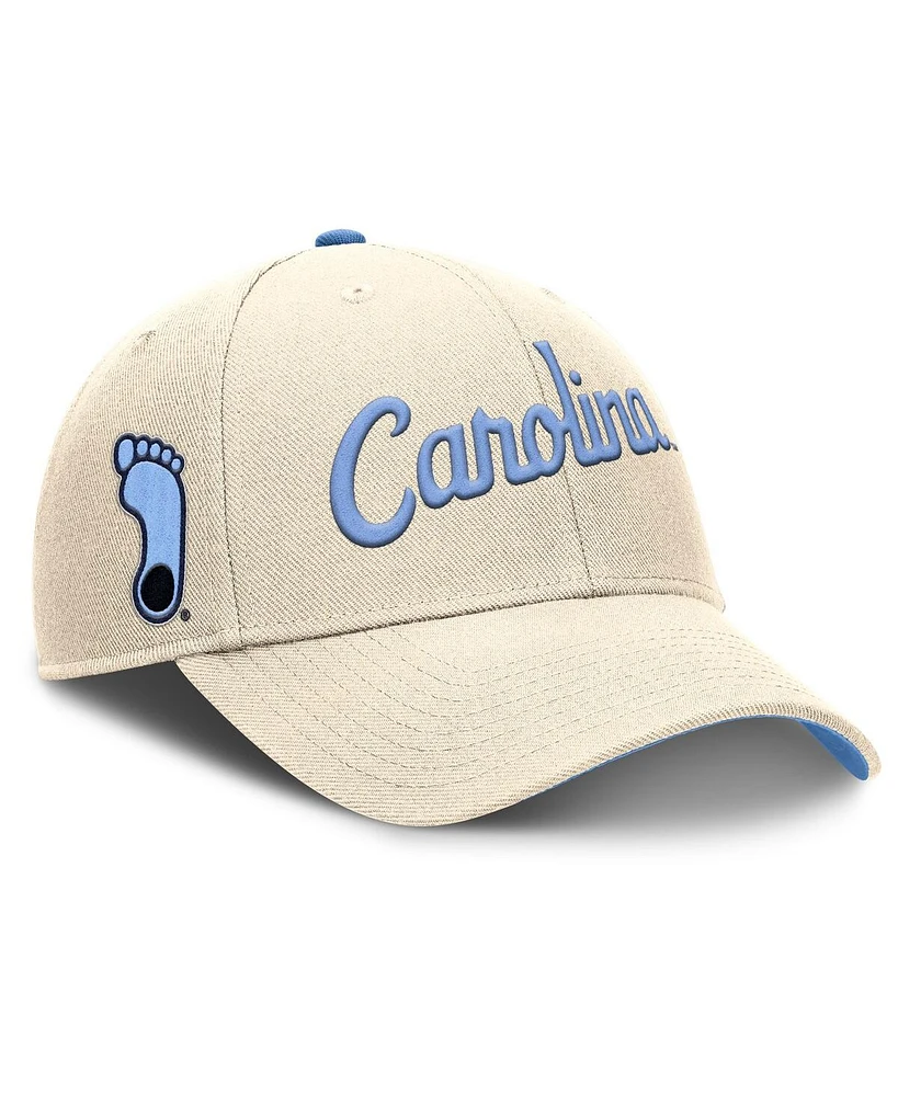 Nike Men's Natural North Carolina Tar Heels Primetime Rise Adjustable Hat