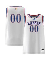 Adidas Men's 00 White Kansas Jayhawks Swingman Jersey