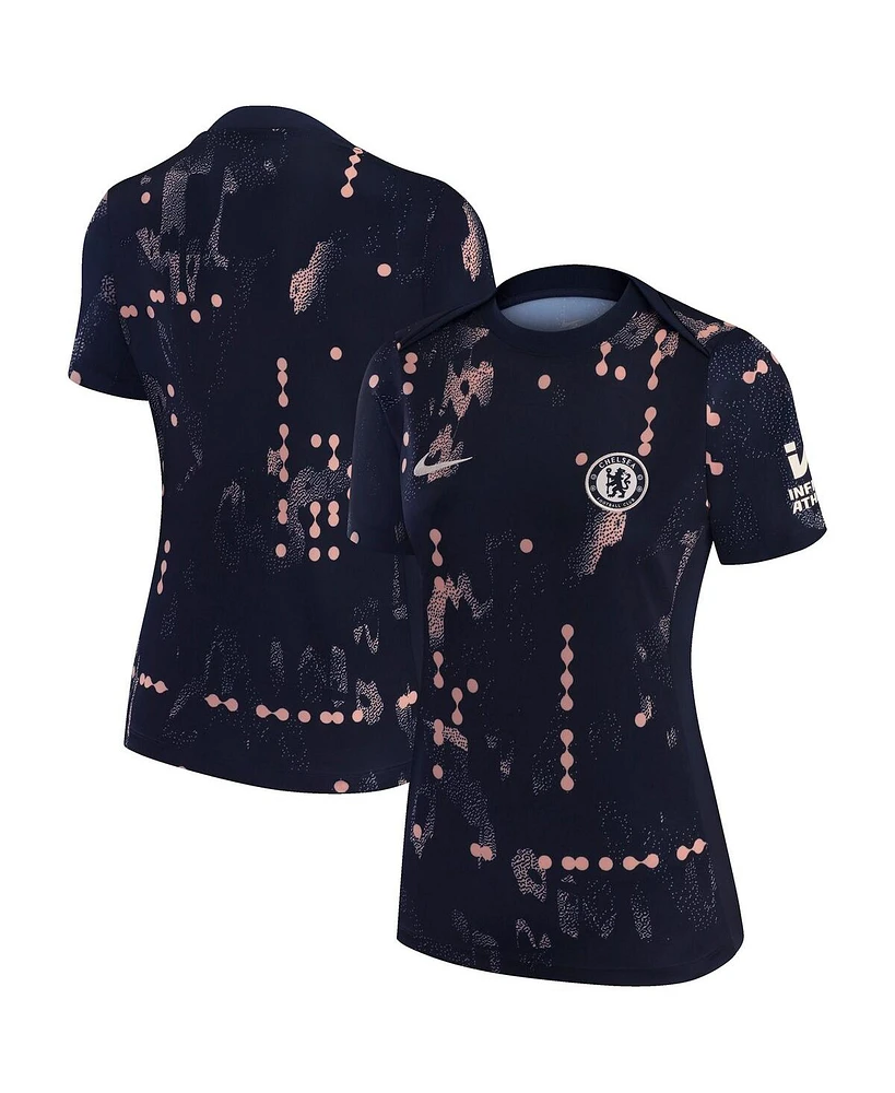 Nike Women's Blue Chelsea 2024/25 Academy Pro Pre-Match Performance Top