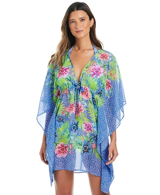 Bleu by Rod Beattie Women's Lets Get Away Caftan Swim Cover-Up