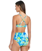 Bleu By Rod Beattie Womens Lifes A Beach Printed Bikini Top High Waist Bikini Bottoms