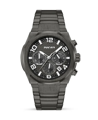 Ducati Corse Men's Dress Sport Gun Stainless Steel Watch, 43.5mm