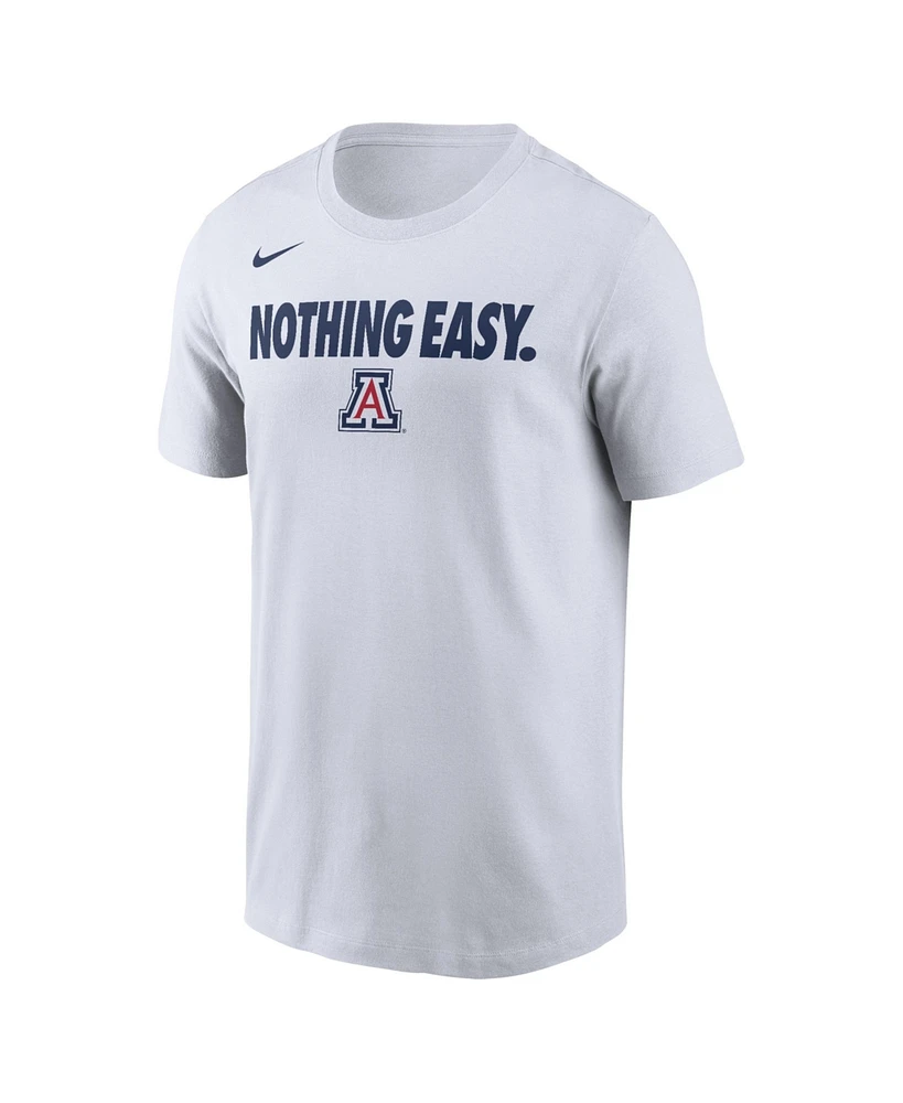 Nike Men's White Arizona Wildcats 2025 On-Court Bench T-Shirt