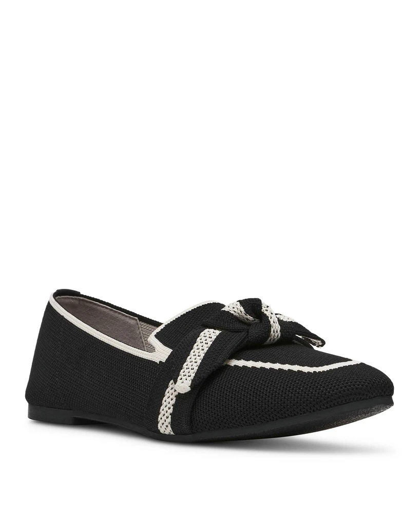 Anne Klein Women's Tanya Bow Knit Slip On Loafers