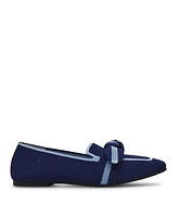 Anne Klein Women's Tanya Bow Knit Slip On Loafers