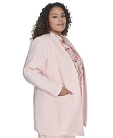 Calvin Klein Plus Open-Front Topper Jacket