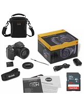 Kodak Pixpro Astro Zoom AZ528 16MP Full Hd 3" Lcd Screen Digital Camera, 52x Optical Zoom, Black