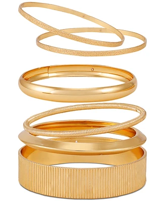 Guess 6-Pc. Set Multi Polished Bangle Bracelets