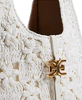 Sam Edelman Sylvia Crochet Raffia Hobo Bag