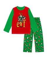 Elf Boys Pullover Pajama Shirt and Pants Sleep Set