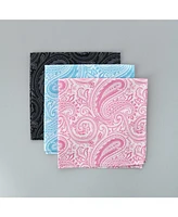 Trafalgar Men's Sobee Paisley Silk Pocket Square