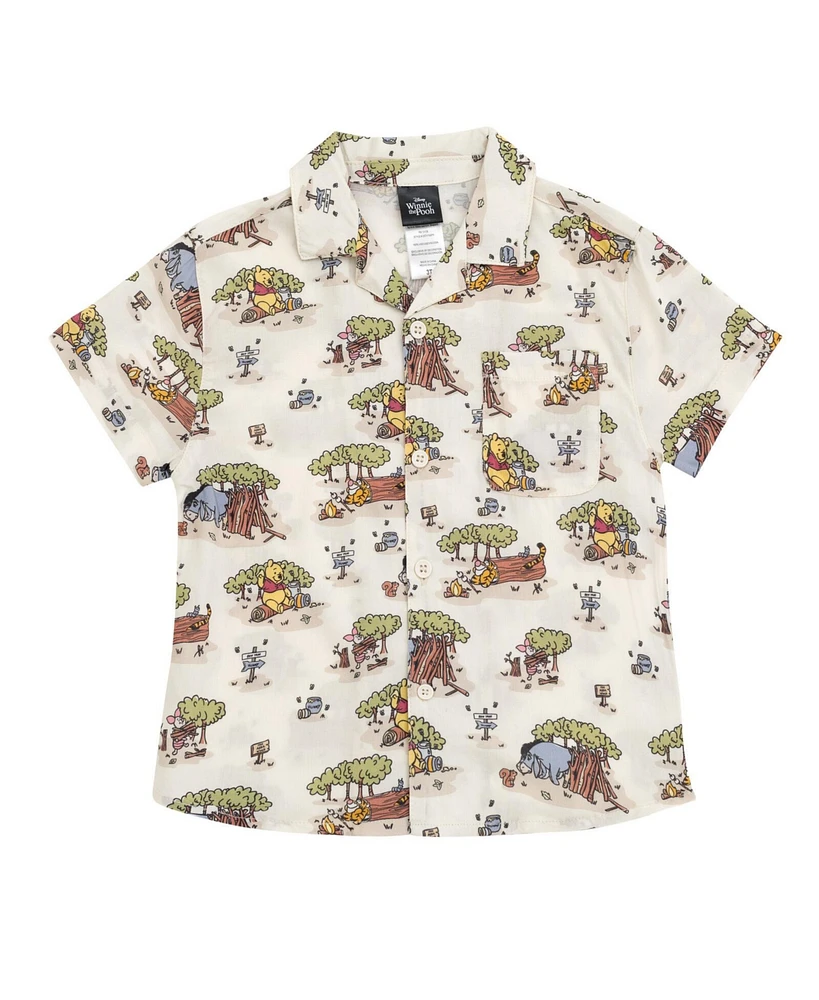 Winnie the Pooh Toddler Boys Disney Button Down Dress Shirt