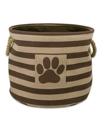 Bone Dry Collapsible Pet Storage Bin Stripe/Paw Patch