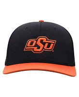 Top of the World Men's Black Oklahoma State Cowboys Reflex Fitted Hat