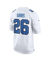 Nike Men's Jahmyr Gibbs White Detroit Lions Tundra Fashion Game Jersey