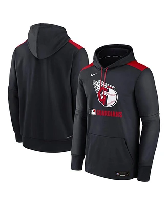 Nike Men's Navy Cleveland Guardians Authentic Collection Performance Pullover Hoodie