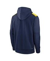 Nike Men's Navy Milwaukee Brewers Authentic Collection Performance Pullover Hoodie