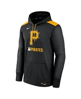 Nike Men's Black Pittsburgh Pirates Authentic Collection Performance Pullover Hoodie