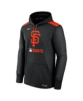 Nike Men's Black San Francisco Giants Authentic Collection Performance Pullover Hoodie