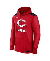 Nike Men's Red Cincinnati Reds Authentic Collection Performance Pullover Hoodie